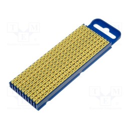 200 pcs x HELLERMANNTYTON - 561-02994 - Markers, Marking: A,E,L,N,R,S,T,+,-, ground, 2.8÷3.8mm, yellow