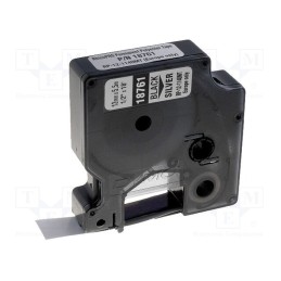 1 rol x DYMO - 18486 - Tape, 12mm, 5.5m, metallic, Character colour: black