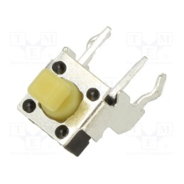 2 pcs x E-SWITCH - TL1105JAF250Q - Microswitch TACT, SPST-NO, Pos: 2, 0.05A/12VDC, THT, 2.45N, 6.35mm