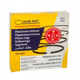Piston rings mf3, set, 3 cylinders, 4 rings