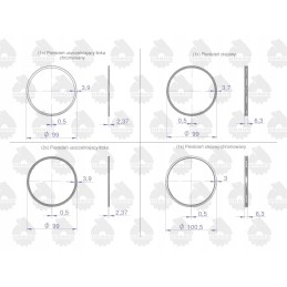 Set of engine rings 1 piston k1 2157 000 mf