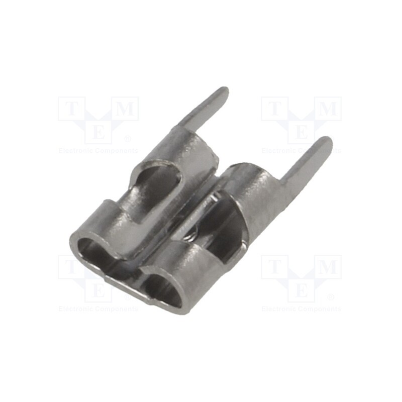 2 pcs x KEYSTONE - 3548 - Terminal: flat, 4.8mm, 0.5mm, female, THT, brass, tinned, straight