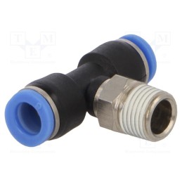 1 pcs x PNEUMAT-PBR-186 - Push-in fitting, T-tap splitter, -0.95÷10bar, Thread: R 1/8'