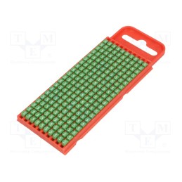 200 pcs x HELLERMANNTYTON - 561-01655 - Markers, Marking: 5, 2÷2.8mm, polyamide, green, -40÷85°C, push-in