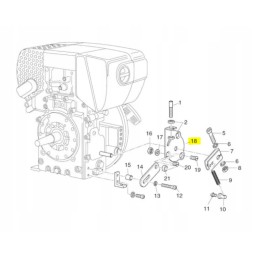 Hatz 1b20 1b30 throttle lever base 05117610
