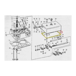 Cork head cover gasket c 330 50001230