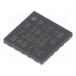 1 pcs x MICROCHIP TECHNOLOGY - PIC16F18326-I/JQ - IC: PIC microcontroller, 26kB, 32MHz, 2.3÷5.5VDC, SMD, UQFN16,