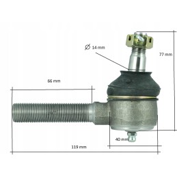 Kubota L2201 L2600 rod end, right