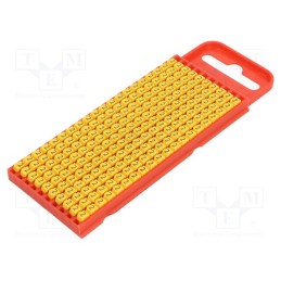 200 pcs x HELLERMANNTYTON - 561-01624 - Markers, Marking: 2, 2÷2.8mm, polyamide, yellow, -40÷85°C, push-in
