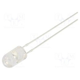 1 pcs x OPTOSUPPLY - OSY5PA5E31B-12V - LED, 5mm, yellow, 2180÷3000mcd, 30°, Front: convex, 12V, -30÷85°C