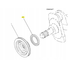 Front shaft seal for Cat CVA backhoe loader