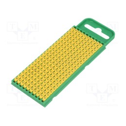 200 pcs x HELLERMANNTYTON - 561-00234 - Markers, Marking: W, 0.8÷2.2mm, polyamide, yellow, -40÷85°C, WIC
