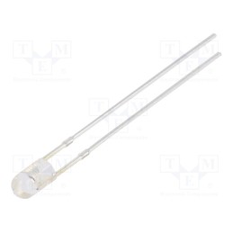 1 pcs x OPTOSUPPLY - OSY5PA3E31B-12V - LED, 3mm, yellow, 2180÷3000mcd, 30°, Front: convex, 12V, -30÷85°C