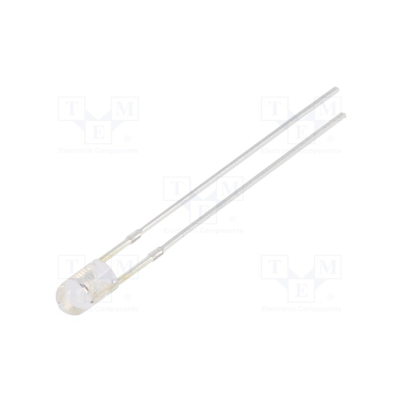 1 pcs x OPTOSUPPLY - OSY5PA3E31B-12V - LED, 3mm, yellow, 2180÷3000mcd, 30°, Front: convex, 12V, -30÷85°C