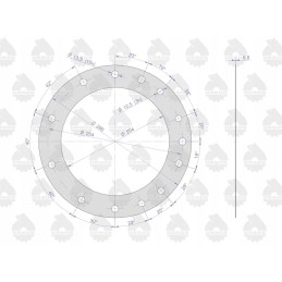 Rear axle tube gasket krazelite 0 5mm c 33