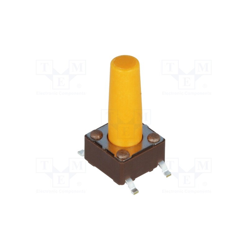 1 pcs x DIPTRONICS - DTSM-66S-V-B - Microswitch TACT, SPST-NO, Pos: 2, 0.05A/12VDC, SMT, none, 3.2N
