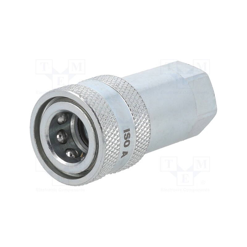 1 pcs x PNEUMAT-242.01 OC - Quick connection coupling, max.400bar, G 1/4', double-sided