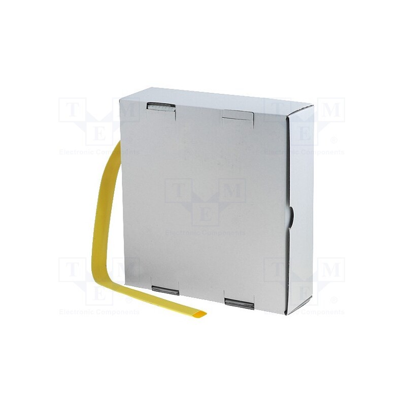 1 rol x CYG/KTG - CB-HFT(2X) 6.4 BOX YE - Heat shrink sleeve, glueless, 2: 1, 6.4mm, yellow, polyolefine
