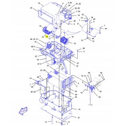 Cat excavator loader fan motor
