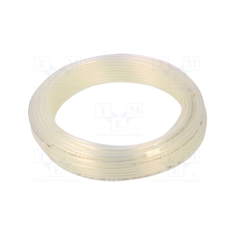 1 pcs x PNEUMAT-259.09SN-25 - Pneumatic tubing, max.27bar, L: 25m, polyamide 6, Economy, white
