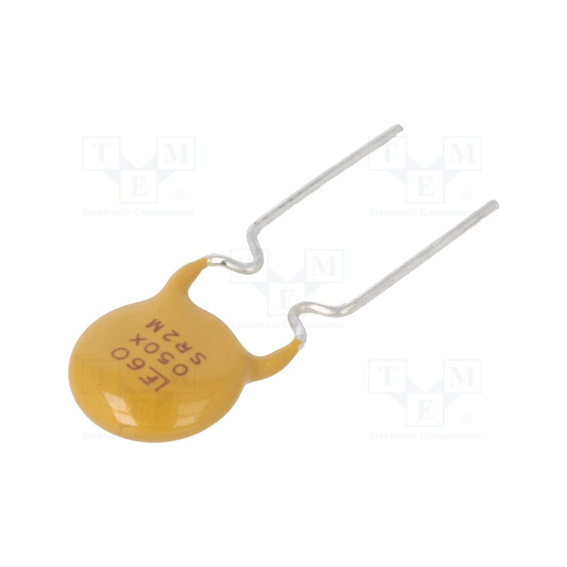 1 pcs x LITTELFUSE - 60R050XU - Fuse: PTC polymer, 500mA