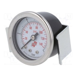 1 pcs x PNEUMAT-M40A.NC010G18 - Manometer, 0÷10bar, non-aggressive liquids,inert gases, 40mm