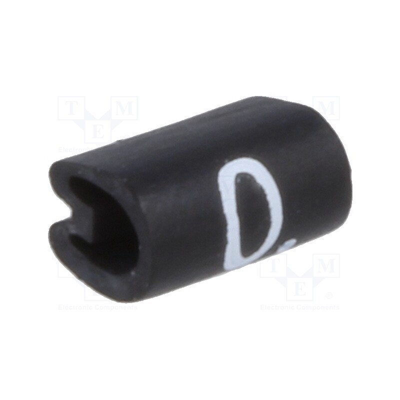200 pcs x TE Connectivity - 5801000 - Markers, Marking: 0, 1.5÷2mm, PVC, black, -45÷70°C, leaded