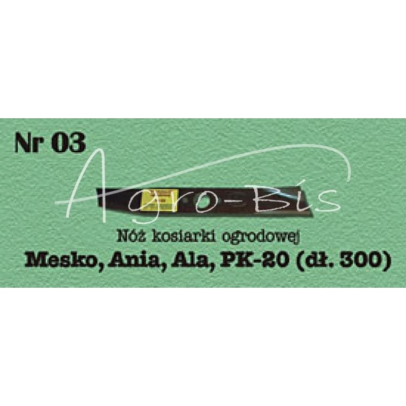 Garden mower blade 3,300mm