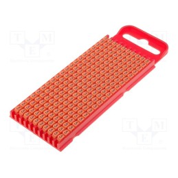 200 pcs x HELLERMANNTYTON - 561-01633 - Markers, Marking: 3, 2÷2.8mm, polyamide, orange, -40÷85°C, push-in