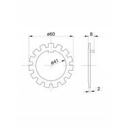 Lace lock washer c 385