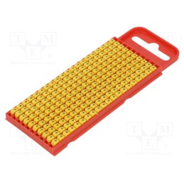 200 pcs x HELLERMANNTYTON - 561-01704 - Markers, Marking: +, 2÷2.8mm, polyamide, yellow, -40÷85°C, push-in