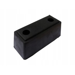 Rubber bumper 15x6x6 cm large, 2 holes