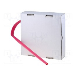 1 rol x CYG/KTG - CB-HFT(2X) 19.1 BOX RD - Heat shrink sleeve, glueless, 2: 1, 19.1mm, red, polyolefine