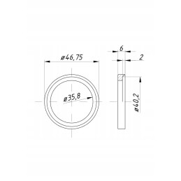 Intake valve seat oversize 0 75 c 360