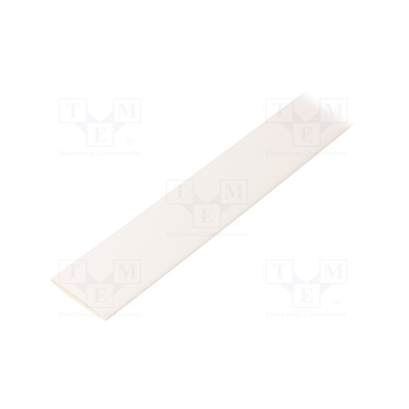 1 m x TASKER - GTM 1680 W - Heat shrink sleeve, glueless, 2: 1, 16mm, L: 1m, white, polyolefine