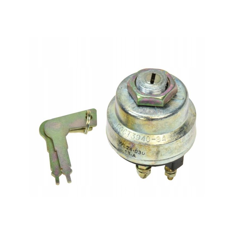 Ignition lock with key, metal nut t 25 t 25a