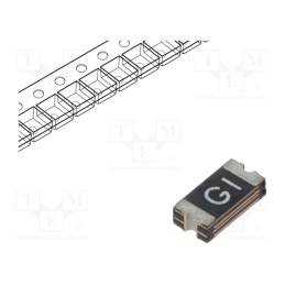 1 pcs x LITTELFUSE - 1206L075/13.2WR - Fuse: PTC polymer, 750mA, SMD, 1206L