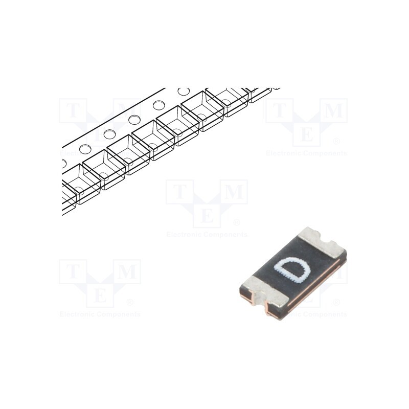 1 pcs x LITTELFUSE - 1206L025YR - Fuse: PTC polymer, 250mA, SMD, 1206L