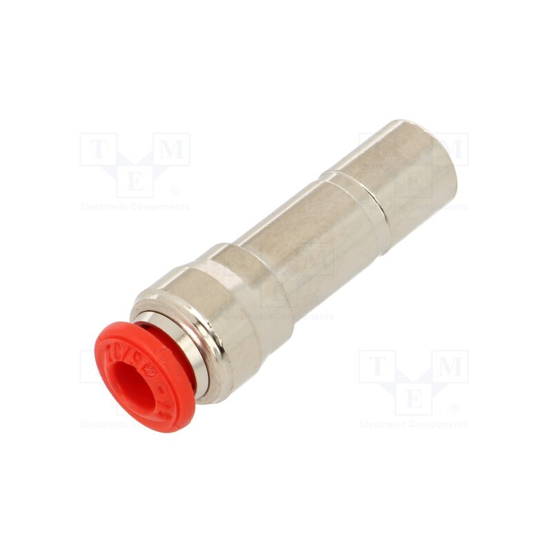 1 pcs x AIGNEP-50700 8-4 - Push-in fitting, reductive, -0.99÷20bar, nickel plated brass