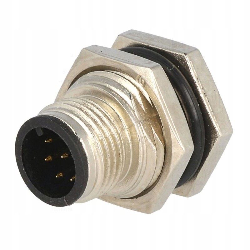 M12 pin 5 male socket connector, code and devicenet canopen