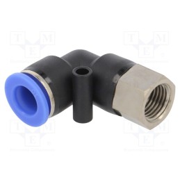 1 pcs x PNEUMAT-168.014-10 - Push-in fitting, angled 90°, -0.95÷15bar, Thread: R 1/4', 0÷60°C