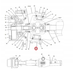 Lower kingpin cat 428c d1 1307026