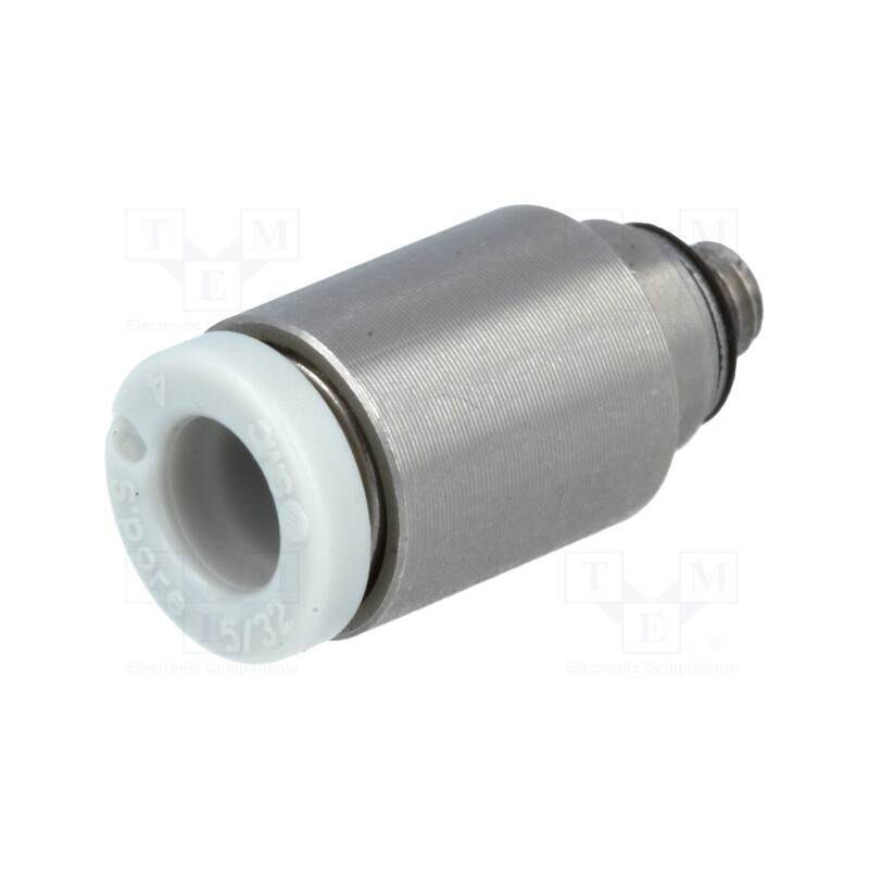 1 pcs x SMC-KQ2S04-M3G - Push-in fitting, threaded,straight, -1÷10bar, stainless steel