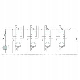Hydraulic distributor 4 sec electric 24v dc