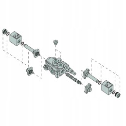 Hydraulic distributor 4 sec electric 24v dc