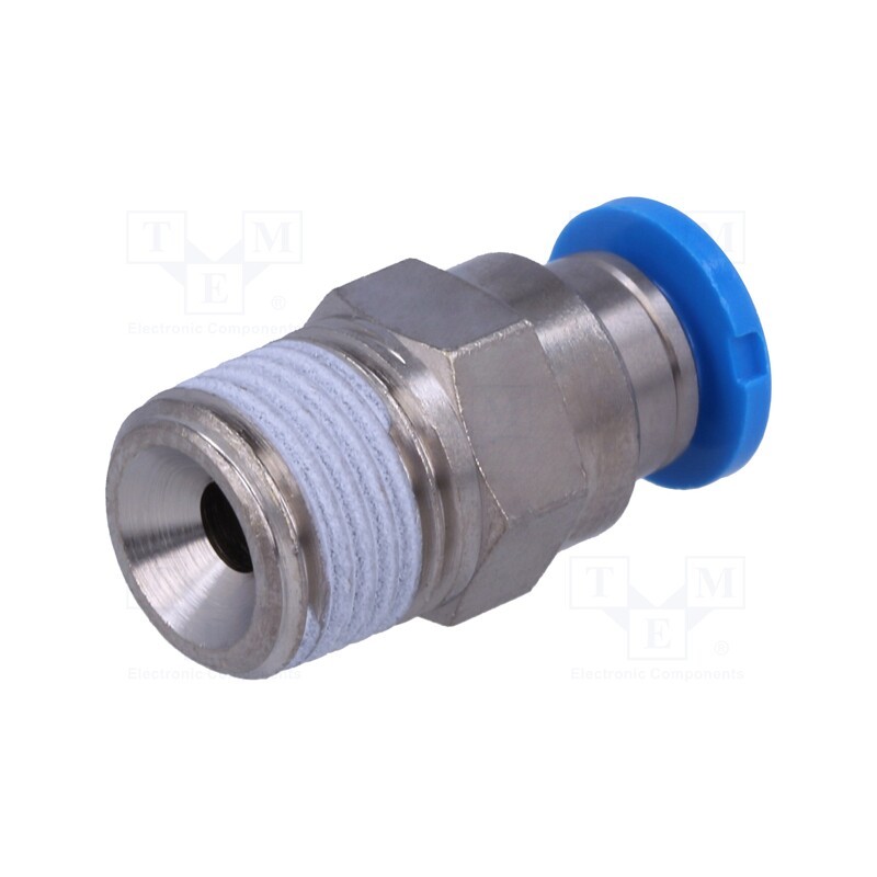 1 pcs x FESTO-153001 - Push-in fitting, straight, -0.95÷6bar, Gasket: NBR rubber, QS