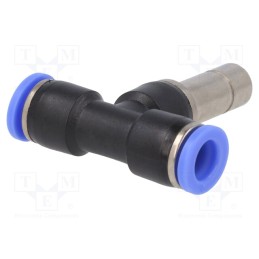 1 pcs x PNEUMAT-293.1008-K - Push-in fitting, T-tap splitter, -0.95÷15bar, BLUELINE, 10mm