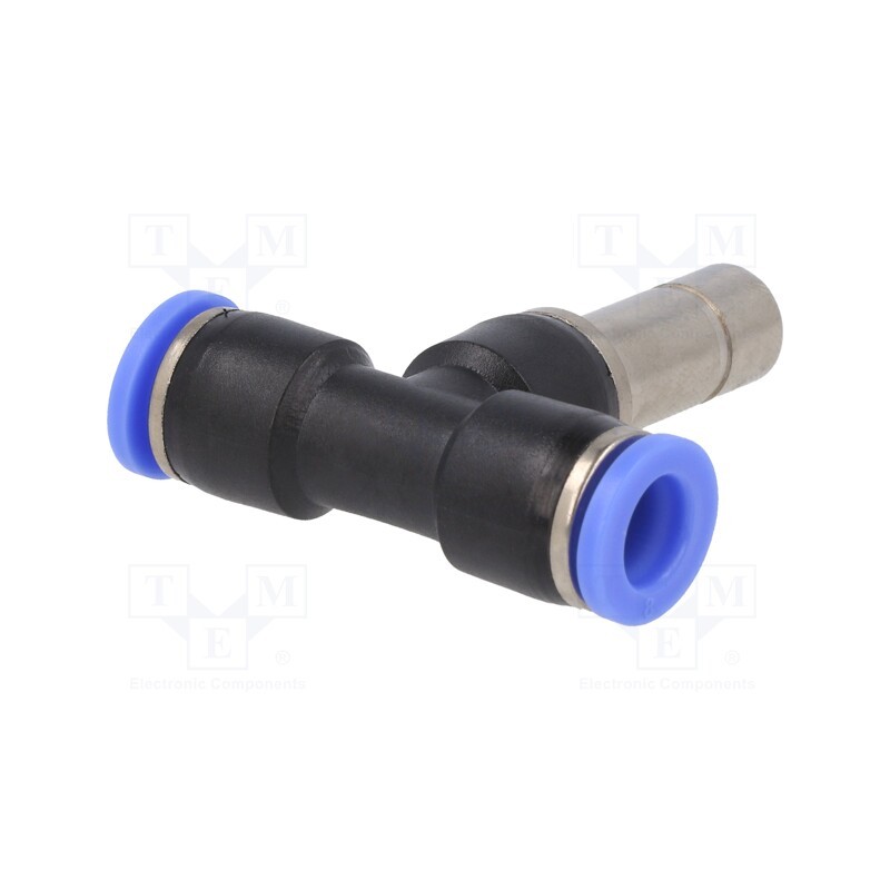 1 pcs x PNEUMAT-293.1008-K - Push-in fitting, T-tap splitter, -0.95÷15bar, BLUELINE, 10mm