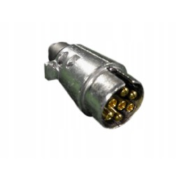 7-pole electric plug in a metal housing