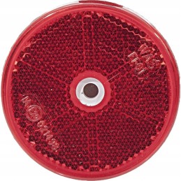 Red reflector, round, universal, OEFI, 61 was